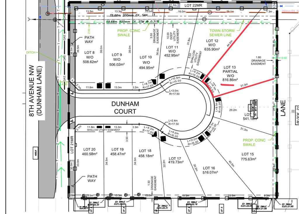 MLS® A2259223 - 13 DunHam Court NW in NONE Diamond Valley, Land