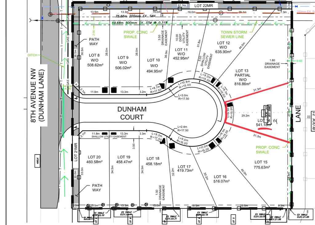 MLS® A2259225 - 14 DunHam Court NW in NONE Diamond Valley, Land