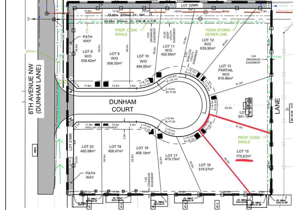MLS® A2259226 - 15 DunHam Court NW in NONE Diamond Valley, Land