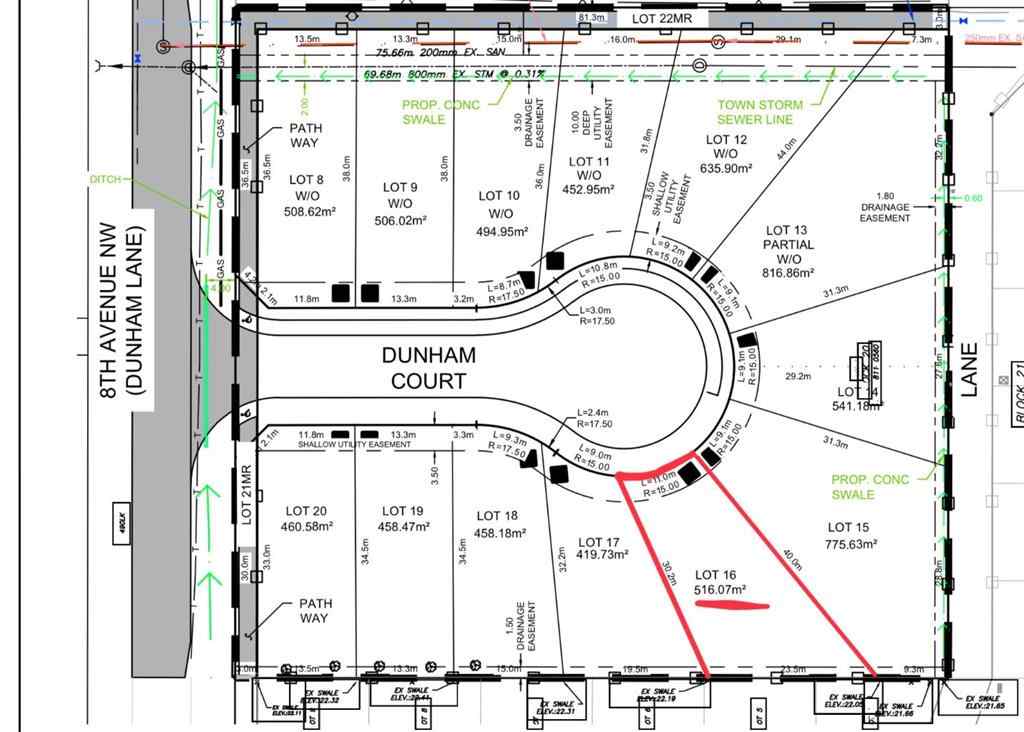 MLS® A2259227 - 16 DunHam Court NW in NONE Diamond Valley, Land
