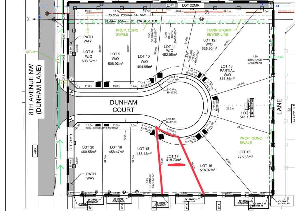 MLS® A2259229 - 17 DunHam Court NW in NONE Diamond Valley, Land