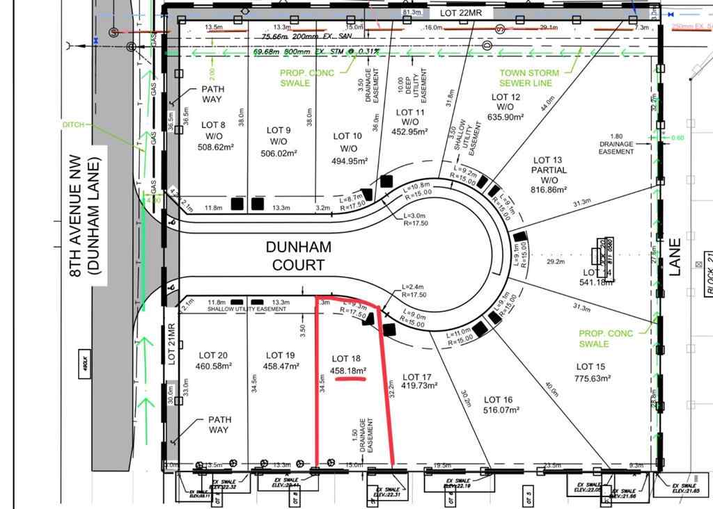 MLS® A2259230 - 18 DunHam Court NW in NONE Diamond Valley, Land