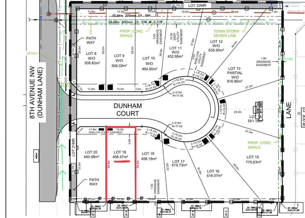 MLS® A2259232 - 19 DunHam Court NW in NONE Diamond Valley, Land