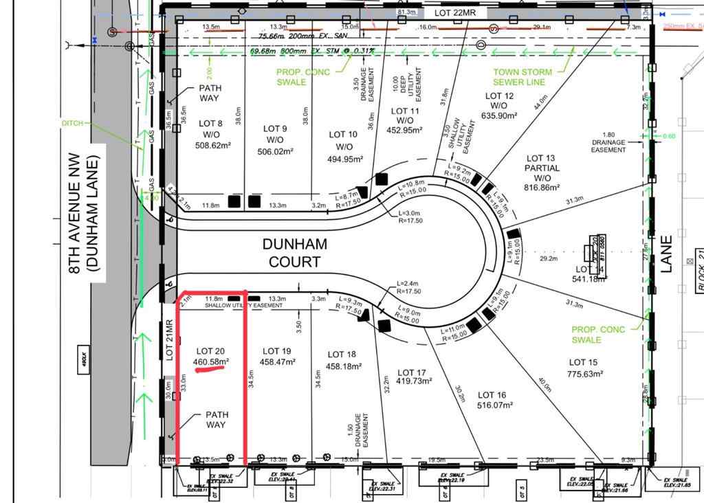MLS® A2259234 - 20 DunHam Court NW in NONE Diamond Valley, Land