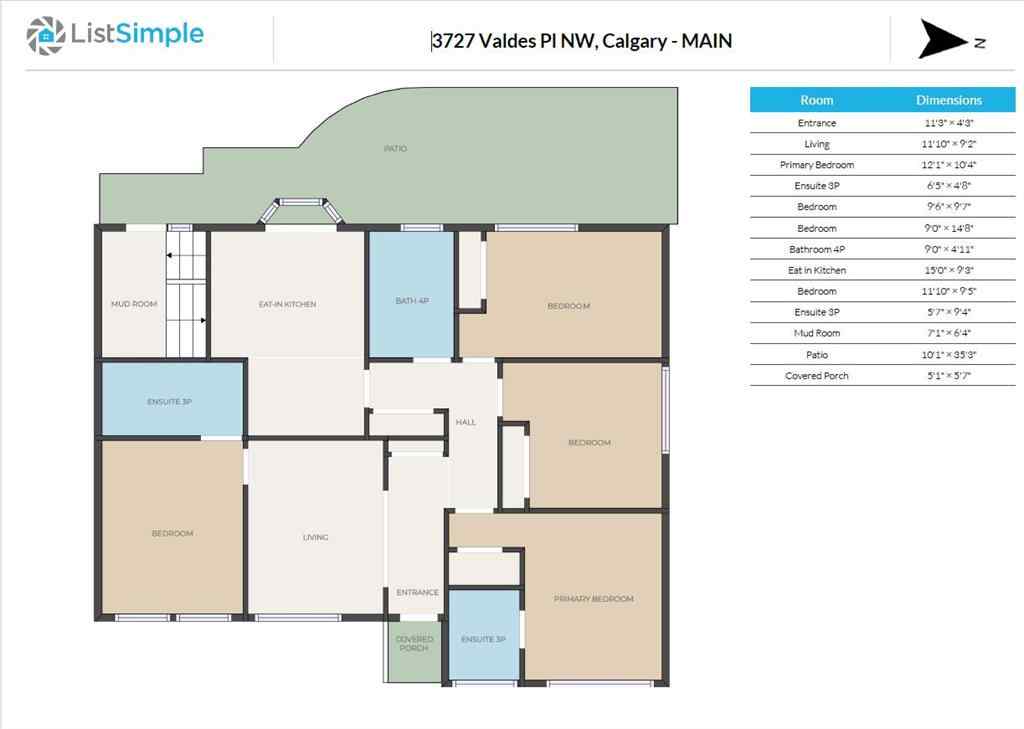 MLS® A2259312 - 3727 Valdes Place NW in Varsity Calgary, Residential
