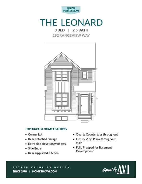 MLS® A2259338 - 292 Rangeview Way SE in Rangeview Calgary, Residential