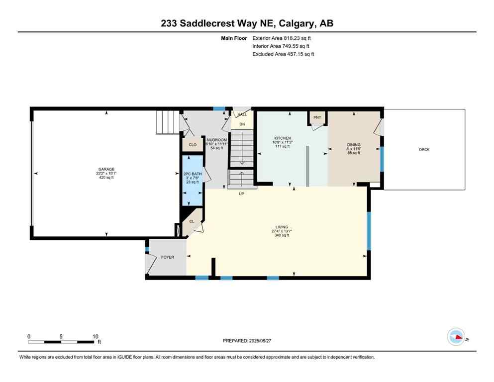 MLS® A2259387 - 233 Saddlecrest Way NE in Saddle Ridge Calgary, Residential
