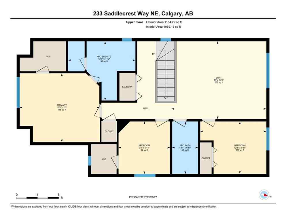 MLS® A2259387 - 233 Saddlecrest Way NE in Saddle Ridge Calgary, Residential