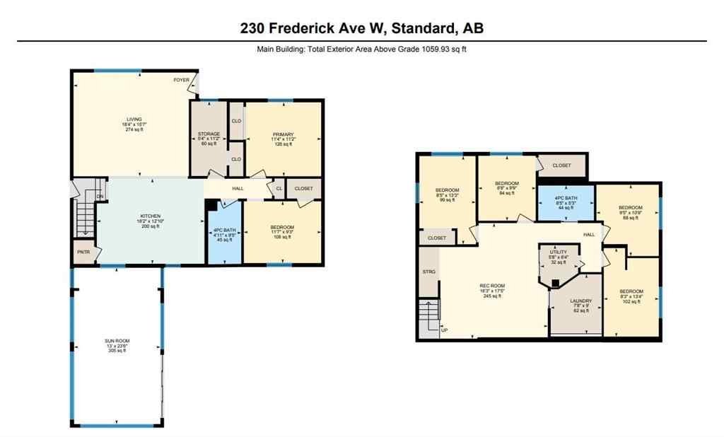 MLS® A2259485 - 230 Frederick Avenue W in NONE Standard, Residential