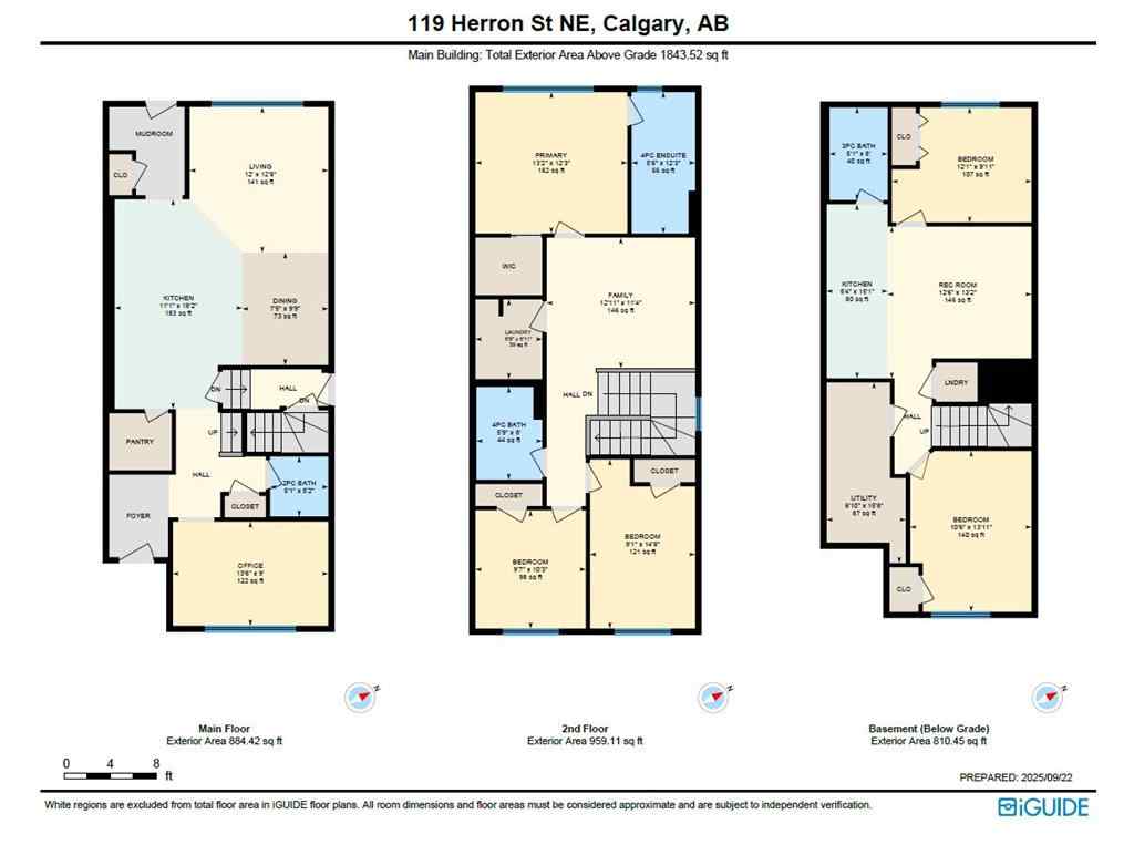 MLS® A2259561 - 119 Herron Street NE in Livingston Calgary, Residential