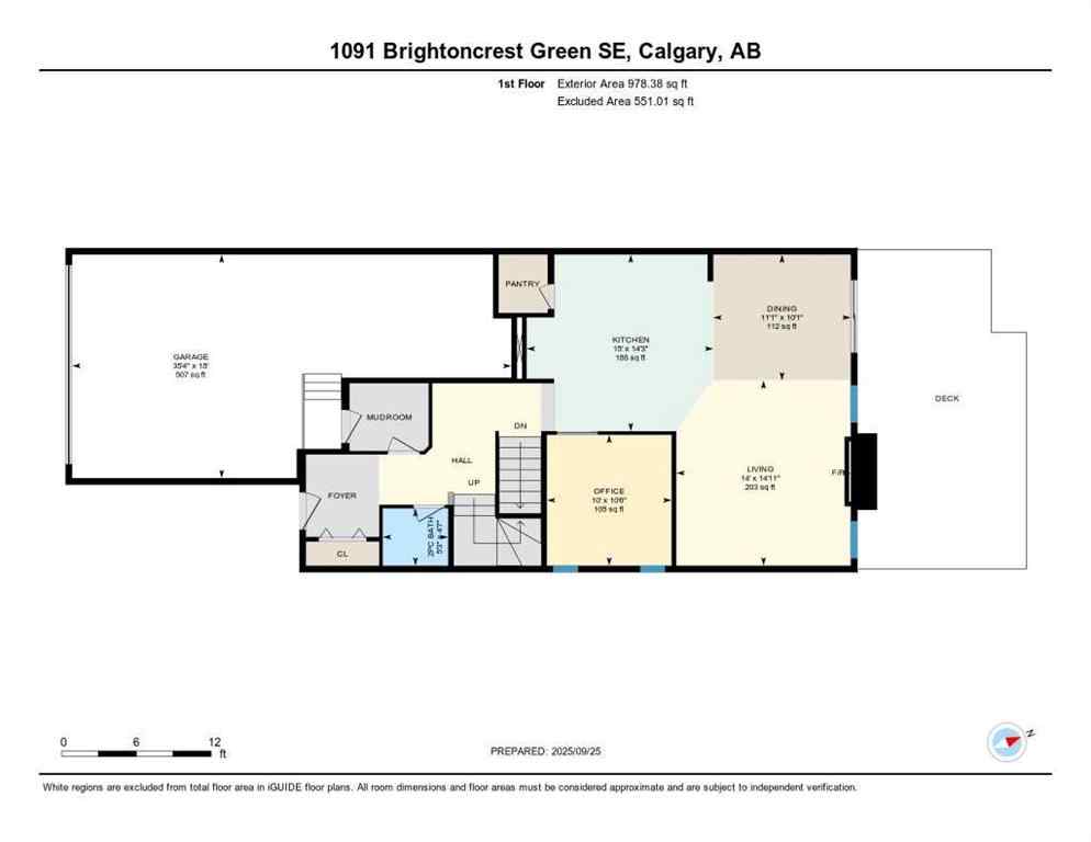MLS® A2259680 - 1091 Brightoncrest Green SE in New Brighton Calgary, Residential