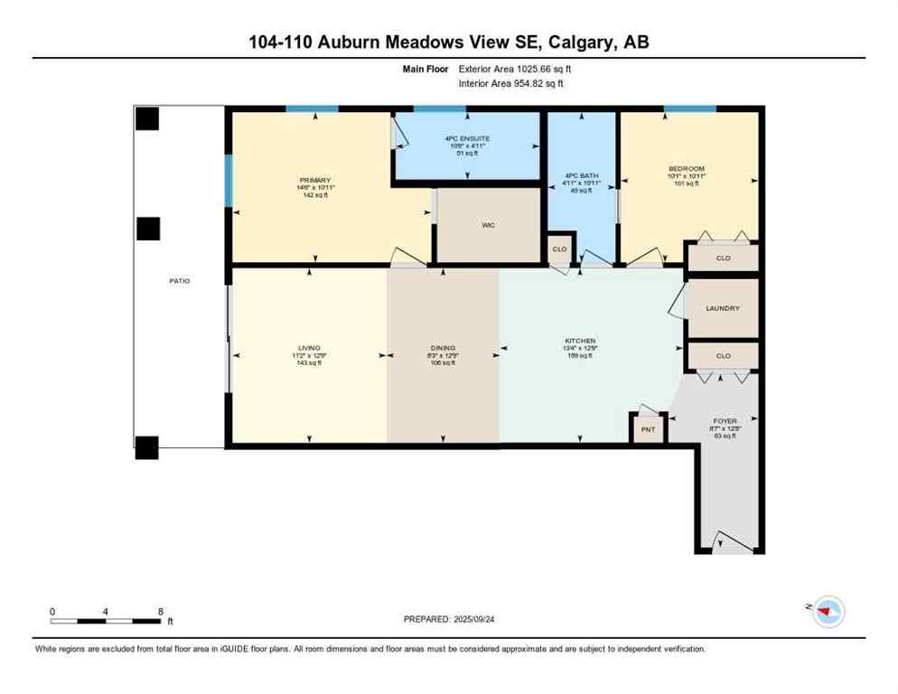 MLS® A2260059 - Unit #104 110 Auburn Meadows View SE in Auburn Bay Calgary, Residential