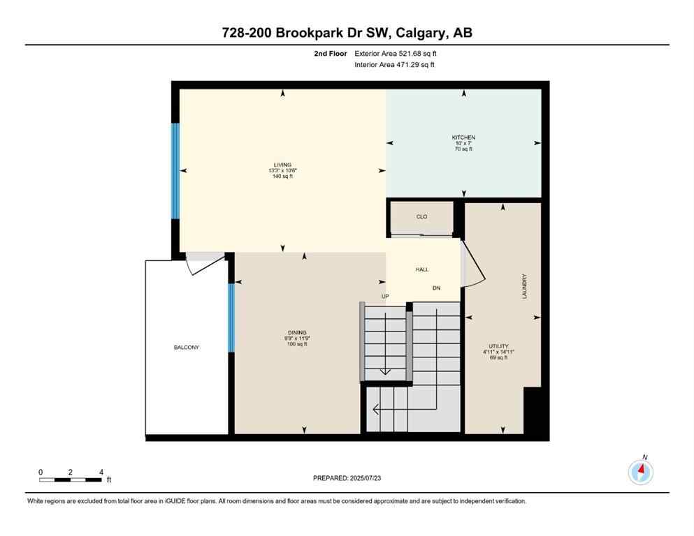MLS® A2260124 - Unit #728 200 Brookpark Drive SW in Braeside Calgary, Residential