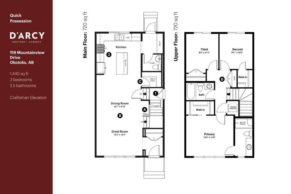 MLS® A2260339 - 119 Mountainview Drive  in D\'arcy Ranch Okotoks, Residential