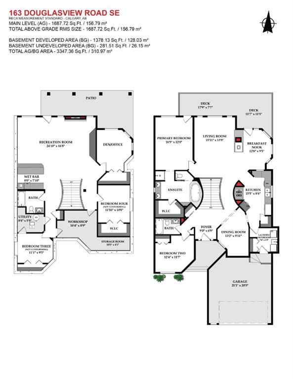 MLS® A2260401 - 163 Douglasview Road SE in Douglasdale/Glen Calgary, Residential