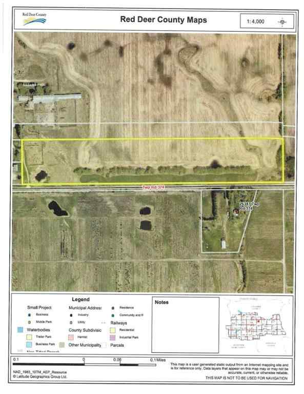 MLS® A2260441 -  TWship Road 374   in NONE Rural Red Deer County, Land