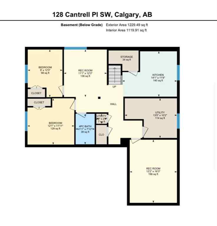 MLS® A2260488 - 128 Cantrell Place SW in Canyon Meadows Calgary, Residential