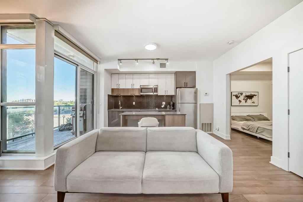 MLS® A2260506 - Unit #423 619 Confluence Way SE in Downtown East Village Calgary, Residential