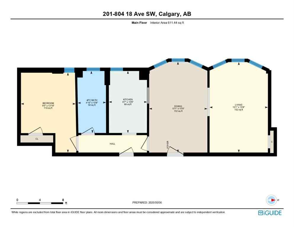 MLS® A2260510 - Unit #201 804 18 Avenue SW in Lower Mount Royal Calgary, Residential