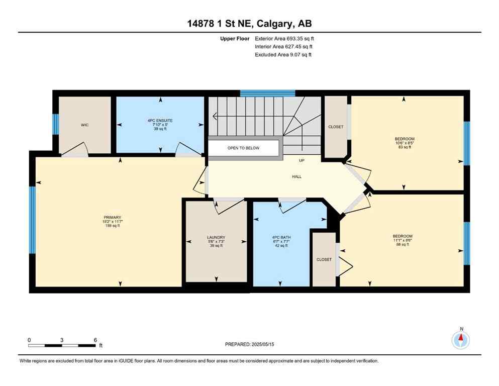 MLS® A2260573 - 14878 1 Street NE in Livingston Calgary, Residential