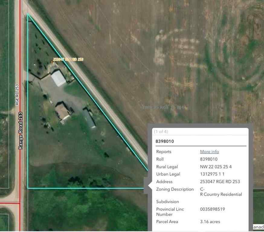 MLS® A2260590 - 253047 Range Road 253 Range NW in NONE Rural Wheatland County, Residential