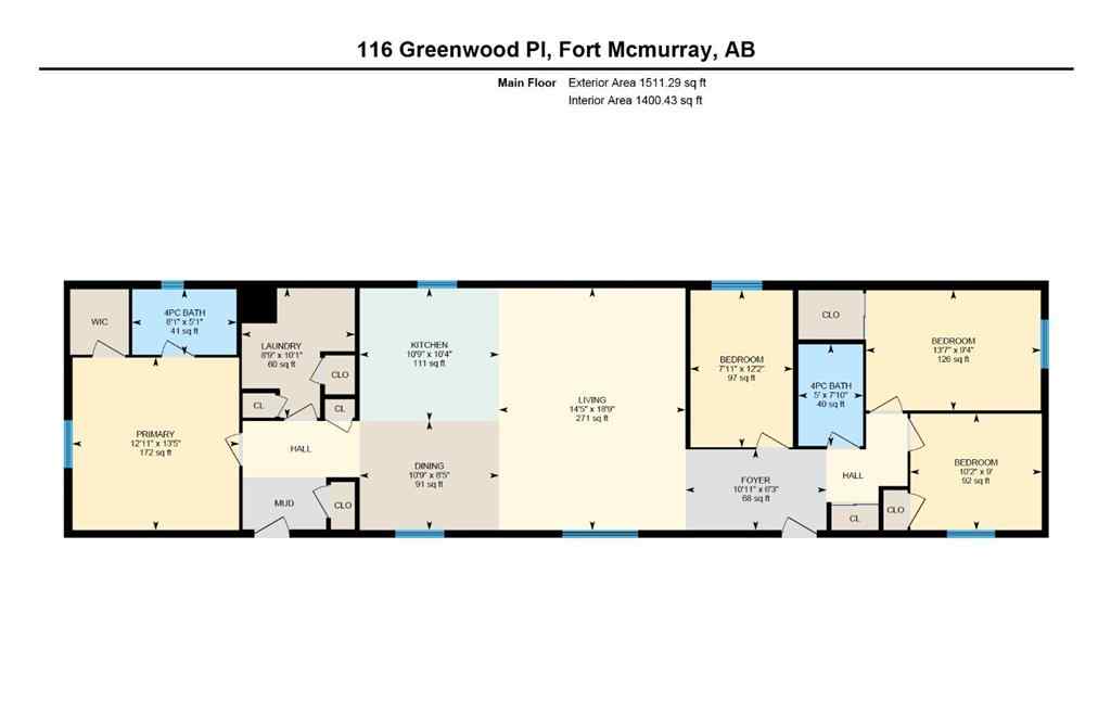 MLS® A2260672 - 116 Greenwood Place  in Gregoire Park Fort McMurray, Residential