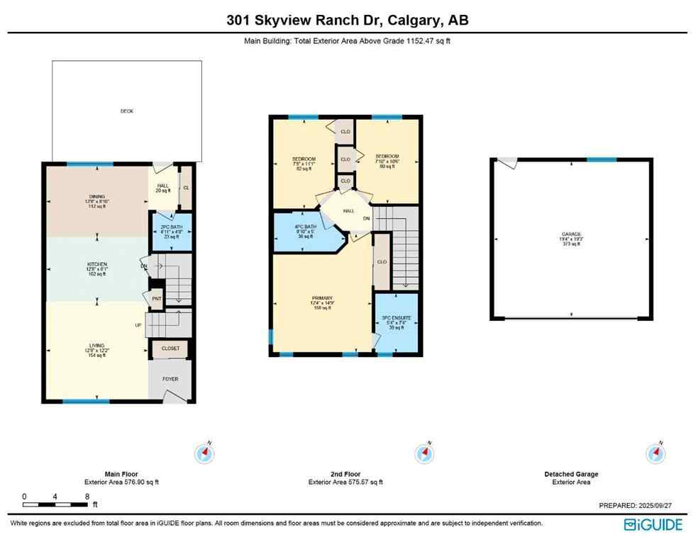 MLS® A2260835 - 301 Skyview Ranch Drive NE in Skyview Ranch Calgary, Residential