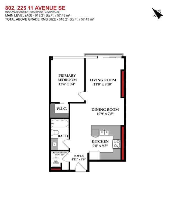 MLS® A2260911 - Unit #802 225 11 Avenue SE in Beltline Calgary, Residential