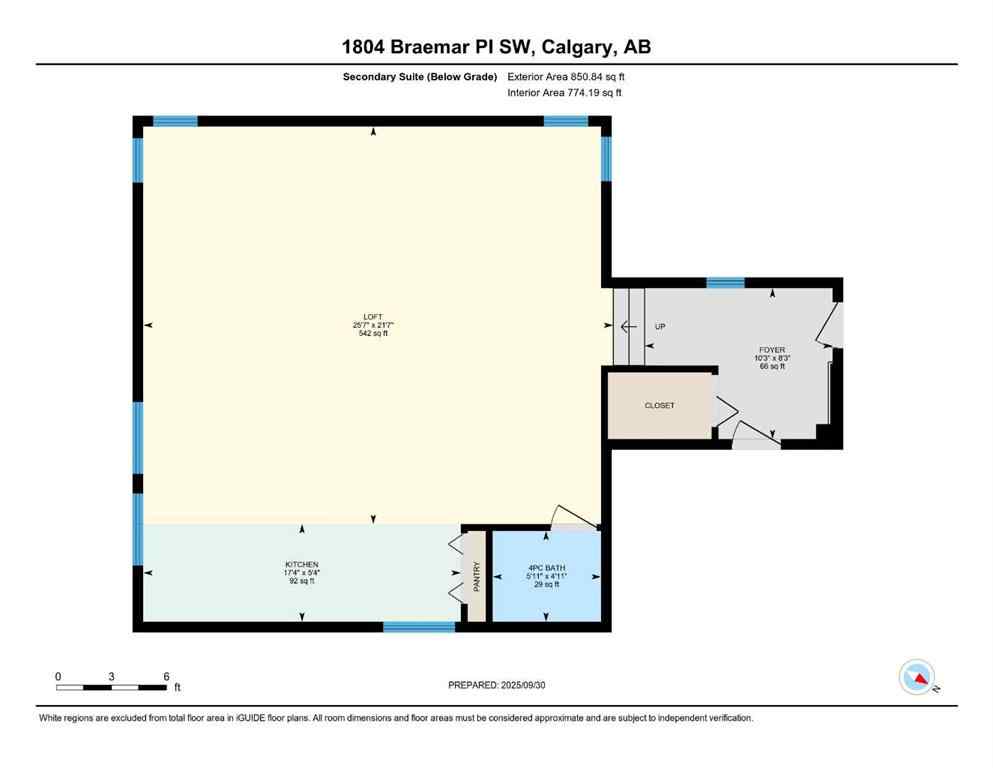 MLS® A2261054 - 1804 Braemar Place SW in Braeside Calgary, Residential