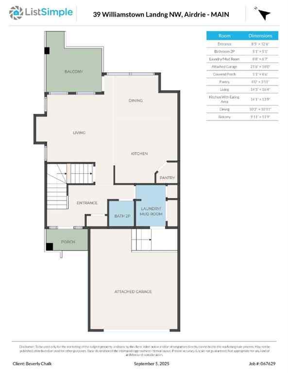 MLS® A2261065 - 39 Williamstown Landing NW in Williamstown Airdrie, Residential