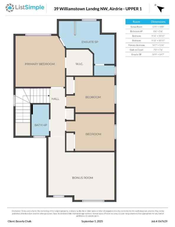 MLS® A2261065 - 39 Williamstown Landing NW in Williamstown Airdrie, Residential