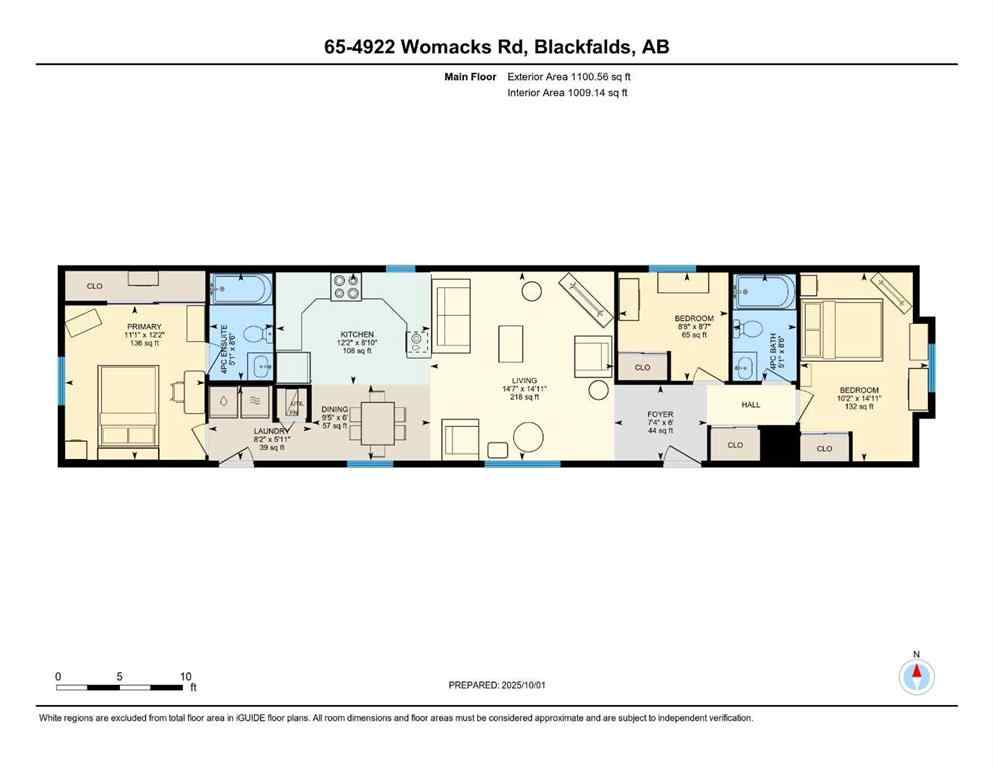 MLS® A2261091 - Unit #65 4922 Womacks   in Broadway Village Mobile Home Park Blackfalds, Mobile