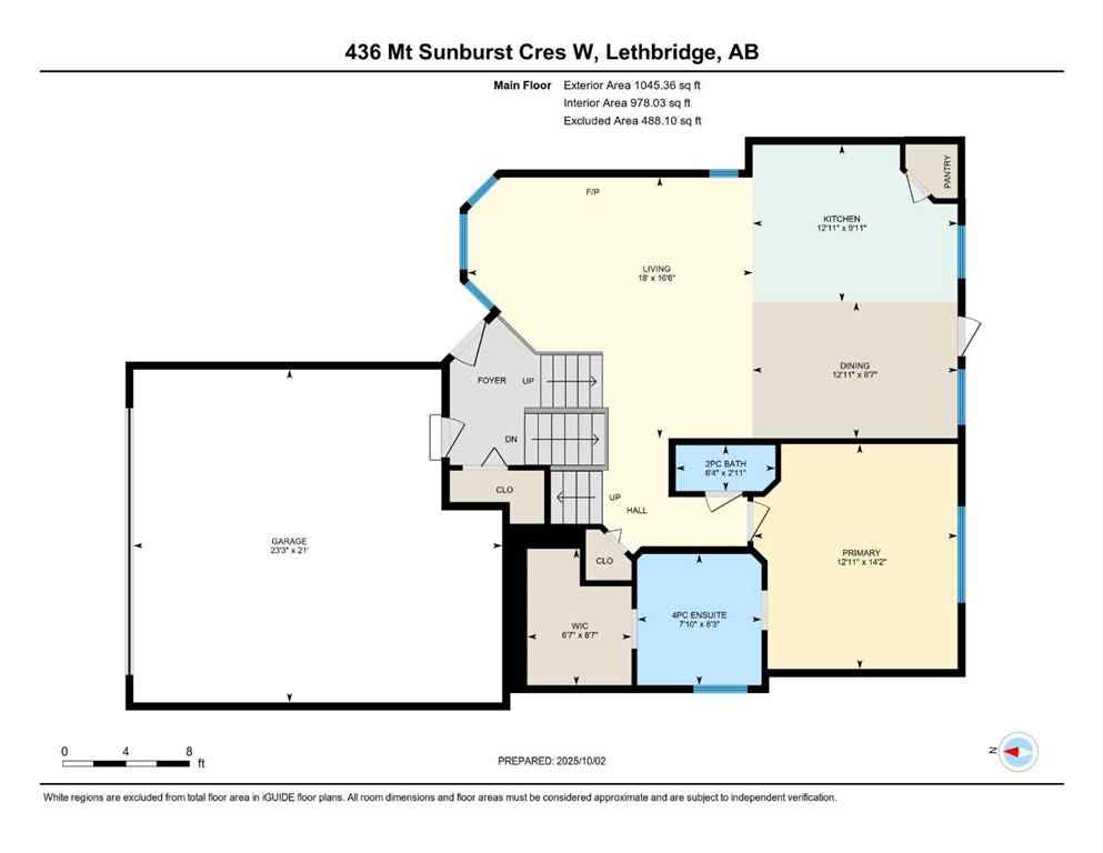 MLS® A2261120 - 436 Mt Sunburst Crescent W in Sunridge Lethbridge, Residential