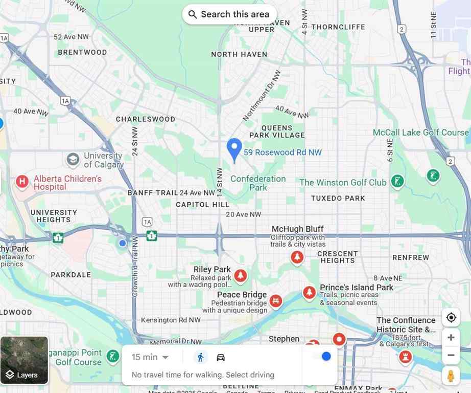 MLS® A2261569 - 59 Rosewood Road NW in Rosemont Calgary, Residential