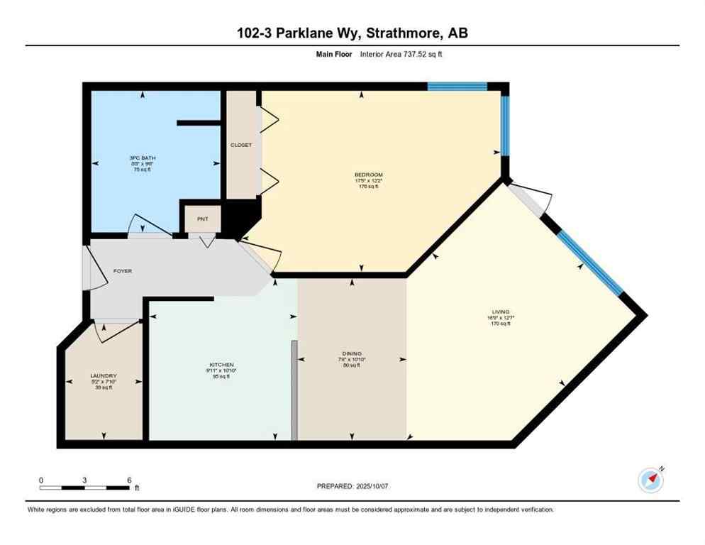 MLS® A2261617 - Unit #102 3 Parklane Way  in Downtown_Strathmore Strathmore, Residential