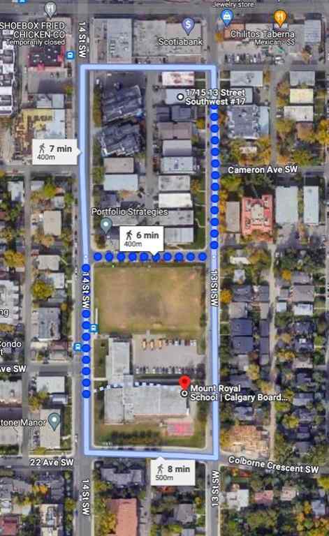 MLS® A2261656 - Unit #10 1715 13 Street SW in Lower Mount Royal Calgary, Residential