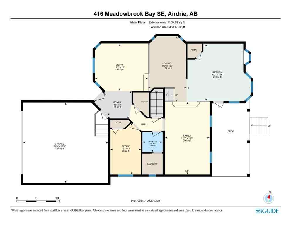 MLS® A2261802 - 416 Meadowbrook Bay SE in Meadowbrook Airdrie, Residential