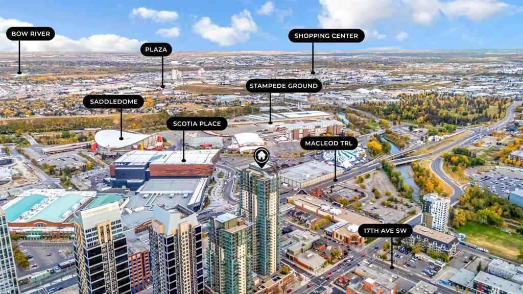 MLS® A2261998 - Unit #2307 210 15 Avenue SE in Beltline Calgary, Residential