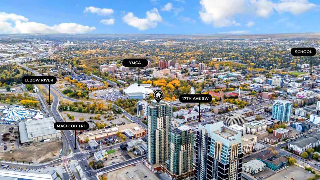 MLS® A2261998 - Unit #2307 210 15 Avenue SE in Beltline Calgary, Residential