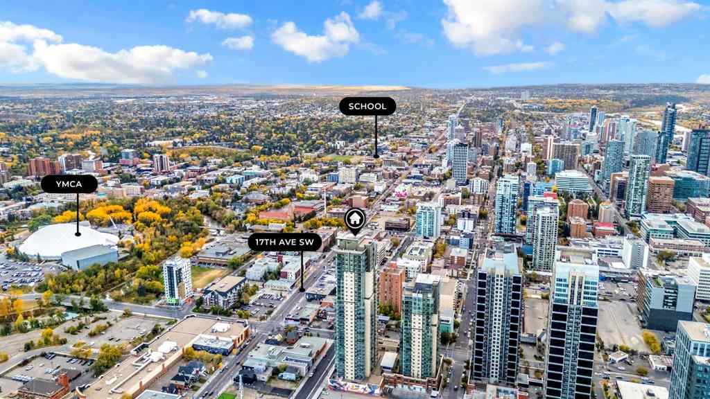 MLS® A2261998 - Unit #2307 210 15 Avenue SE in Beltline Calgary, Residential
