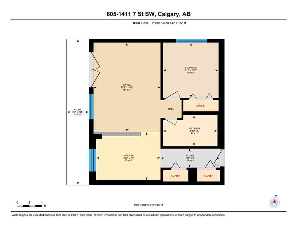 MLS® A2262003 - Unit #605 1411 7 Street SW in Beltline Calgary, Residential