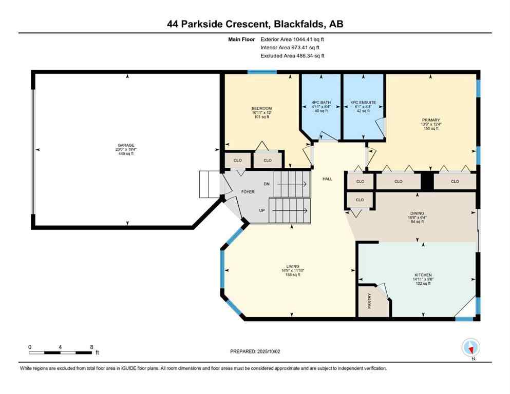 MLS® A2262040 - 44 Parkside Crescent  in Panorama Estates Blackfalds, Residential
