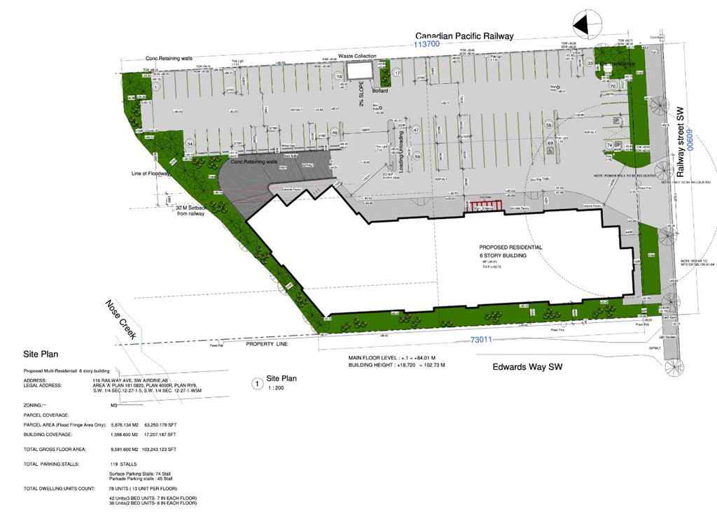 MLS® A2262136 - 116 RAILWAY Avenue SW in Downtown Airdrie, Land