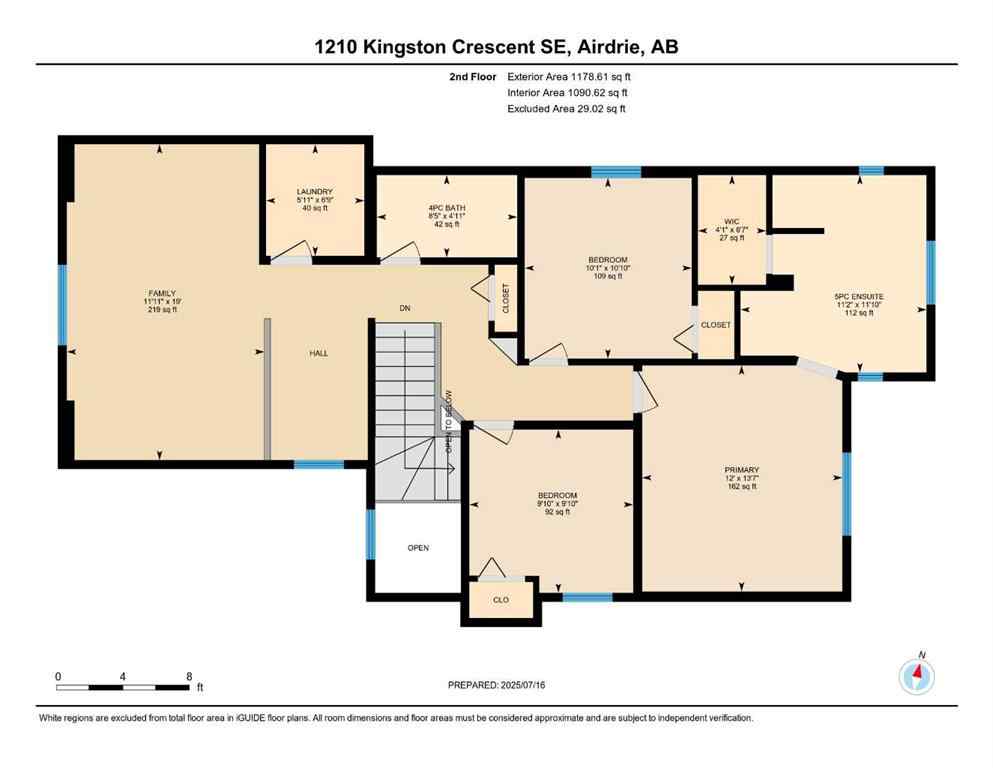 MLS® A2262277 - 1210 Kingston Crescent SE in Kings Heights Airdrie, Residential