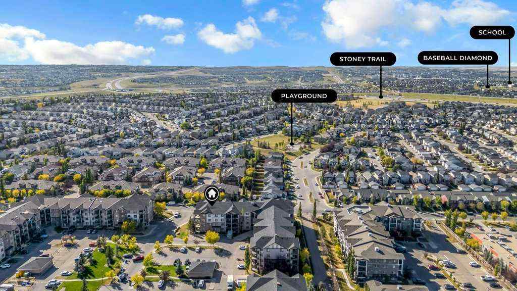 MLS® A2262317 - Unit #4102 60 Panatella Street NW in Panorama Hills Calgary, Residential