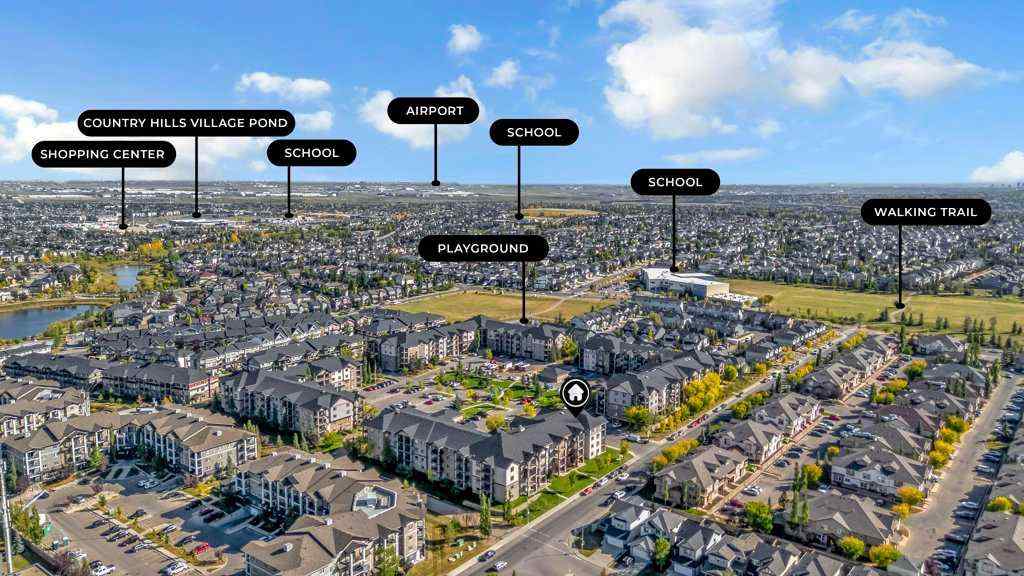 MLS® A2262317 - Unit #4102 60 Panatella Street NW in Panorama Hills Calgary, Residential