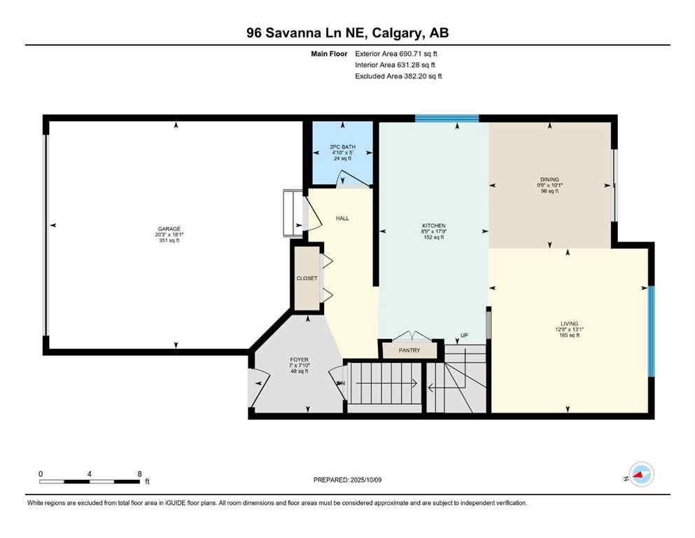 MLS® A2262370 - 96 Savanna Lane NE in Saddle Ridge Calgary, Residential
