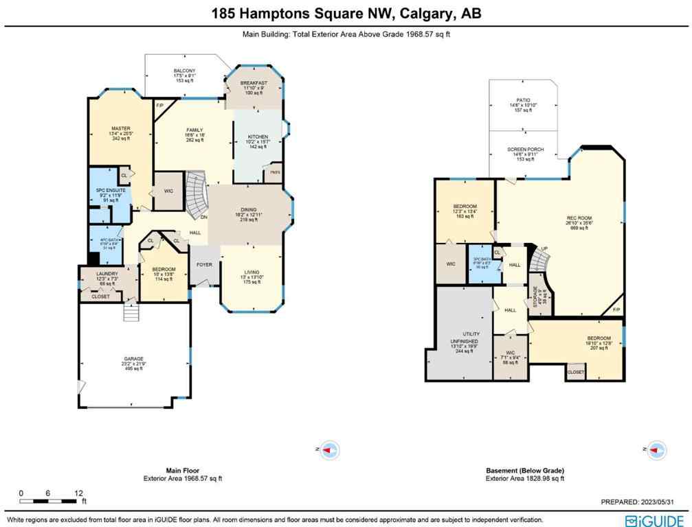MLS® A2262404 - 185 Hamptons Square NW in Hamptons Calgary, Residential