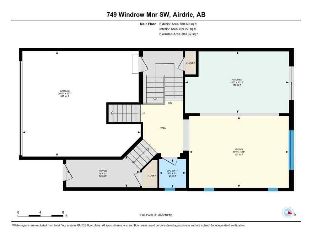 MLS® A2262410 - 749 Windrow Manor SW in Southwinds Airdrie, Residential