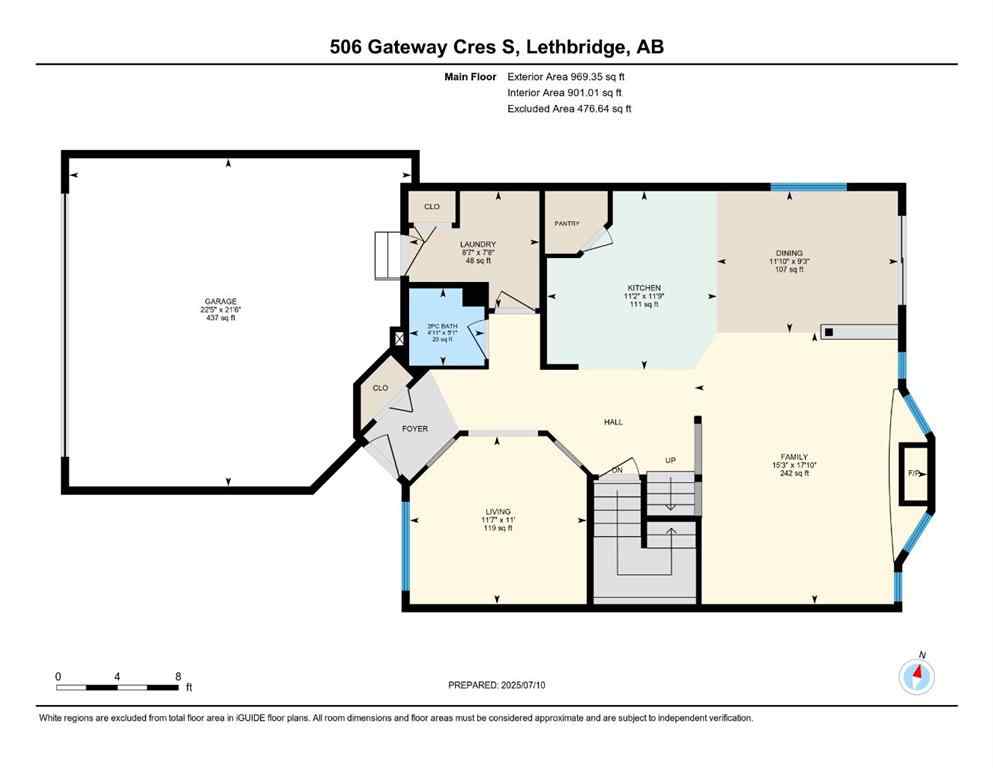 MLS® A2262615 - 506 Gateway Crescent S in Southgate Lethbridge, Residential